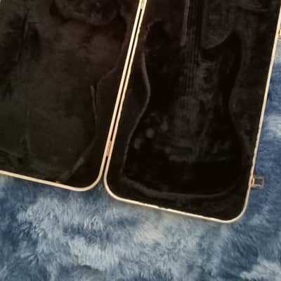 1980s Fender Strat / Tele Vintage Hard Case - Black image 2