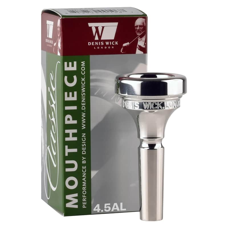 Denis Wick Classic Trombone Mouthpiece Silver Plated, 5880-12CS - V-Type Design for Balanced Tone & Smooth Response - Small Shank Fitting Trombone Accessory 24.7 x 6.5 x 6.1mm image 1