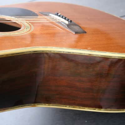 1975 Yairi YW-600 Dreadnought Guitar New Jacaranda Natural+Vintage Hard Case Bargain! image 13