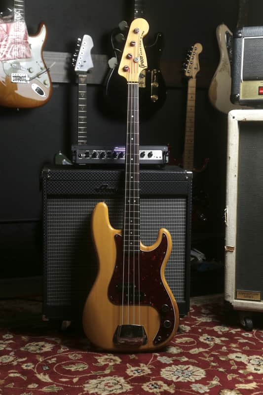 Vintage 1975 Greco Precision Bass PB-420, Made in Japan (Matsumoku) - Natural Ash image 1