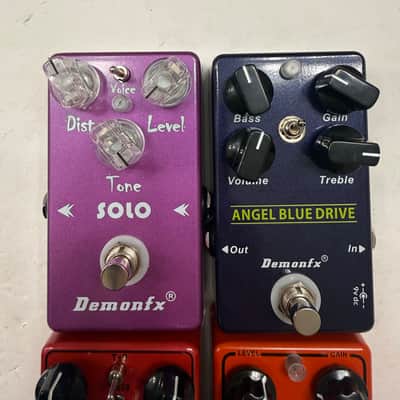DemonFx Solo Angel Blue Drive TS Red II Overdrive Preamp Guitar Effect Pedal Lot image 2