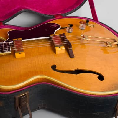 Epiphone Zephyr Deluxe Cutaway Arch Top Hollow Body Electric Guitar (1954), ser. #68425, original hard shell case. image 12
