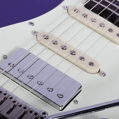 Schecter Nick Johnston Traditional HSS 10th Anniversary Atomic Violet image 6