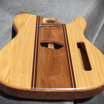 Babik Custom Telecaster Style body, Long board style, Ash on wormy butternut Light weight, Handmade 2026 image 9