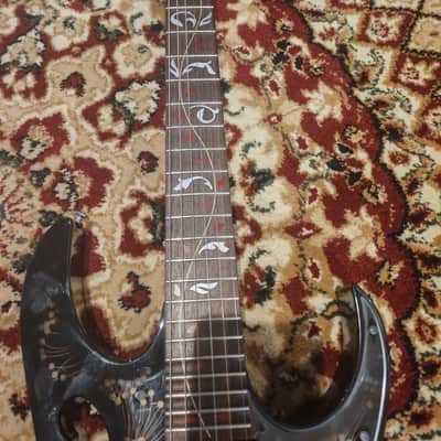 2013 Ibanez JEM77-FP2 Steve Vai Signature - Black Floral Pattern 2 - Superb condition ! image 5