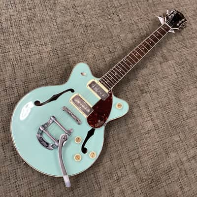 Gretsch G2655T-P90 Streamliner Center Block in Two Tone Mint Metallic/Vintage Mahogany Stain image 2