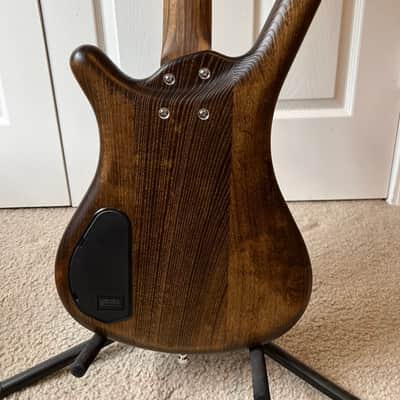 Warwick GPS Pro Corvette Teambuilt 4 String Active Antique Tobacco Satin Bass Guitar image 6