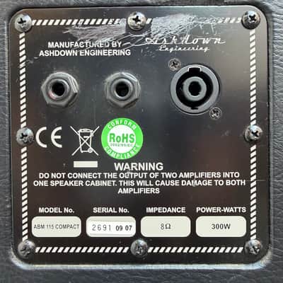Ashdown ABM 115 Compact 2005 - Black Tolex image 3