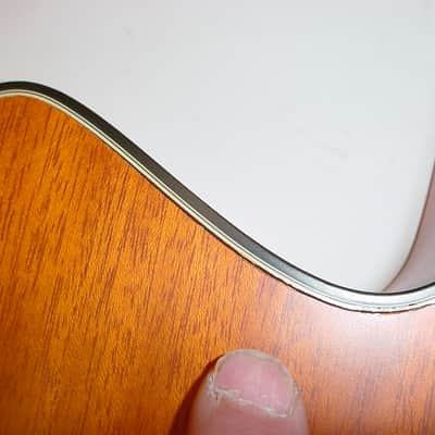 Guild B4CE Left-Handed Acoustic Electric Bass Guitar Vintage 90's LEFTY B4CE-AMB image 14