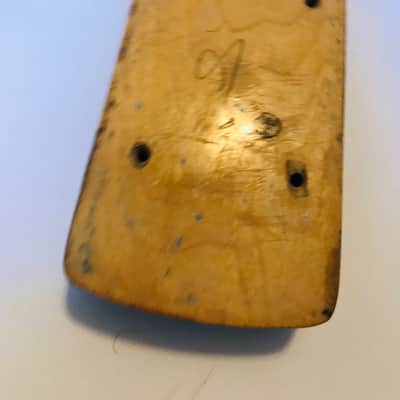 1972 Fender Jazz Bass Lefty Maple Neck Black Blocks ! 100% Original RARE! image 11