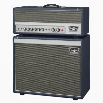 Tone King Royalist MKIII 40-Watt Guitar Amp & 1x12 Cab Stack - Royal Blue image 3