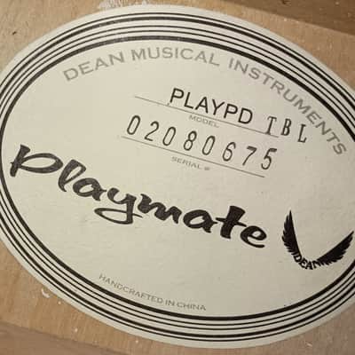 Dean Playmate PLAYPD-TBL 2013 - Transparent Blue w/ Martin Case image 7