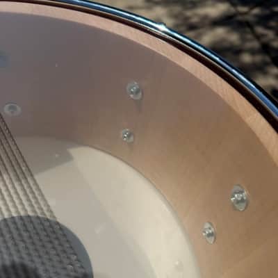 Pi Drum Company - 13x5.75" Curly Maple Stave Shell Snare Drum image 10