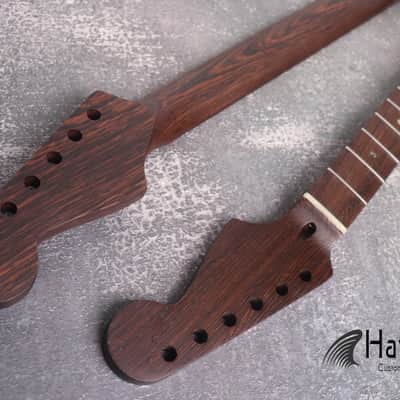S Type Wenge Neck, S-Style ST Guitar, Medium Jumbo Stainless Jescar, 22 Stainless Steel Frets, Electric Guitar Neck Replacement Part, Guitar Build image 8