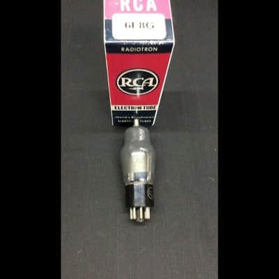 NICE RCA 6F8G (6SN7 Sub*) Smoked Glass D Getter Vintage VACUUM TUBES E.9483 image 2