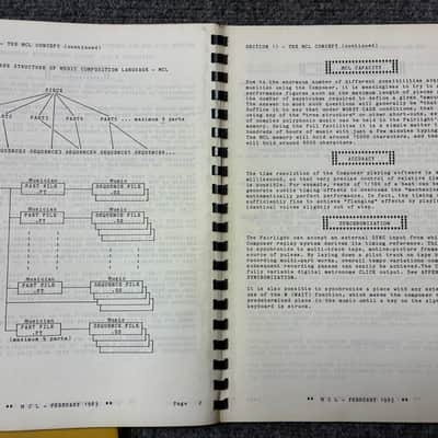Original Fairlight CMI Series III Documentation series III 1983-1989 image 7