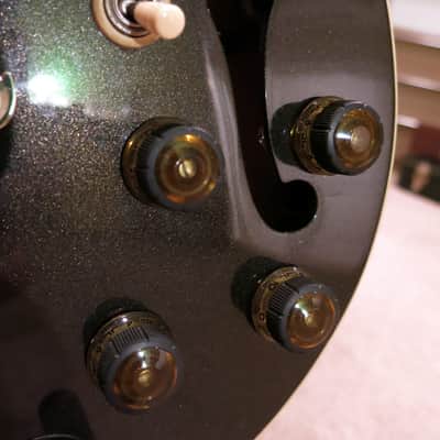 1983 Ibanez AM-100 Black Metallic Semi-Hollow Electric Guitar AS-50, AS-100, AS-200 image 4