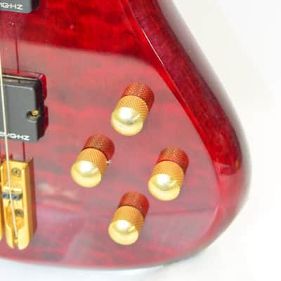 Schecter Diamond Series Elite-4 4-String Bass Guitar, Crimson Red image 5