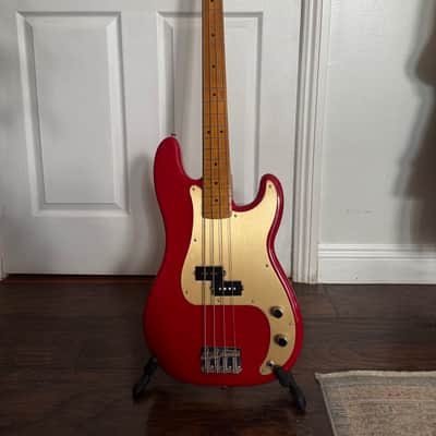 Fender Vintera '50s Precision Bass with Maple Fretboard 2019 - 2023 - Dakota Red image 1