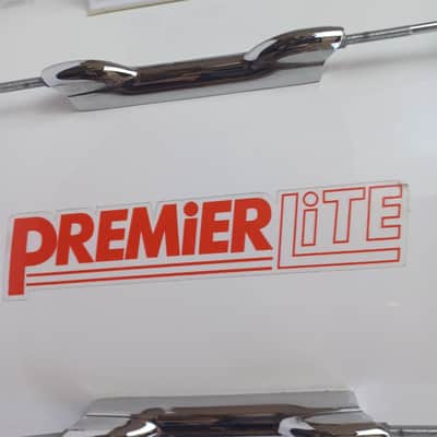 Premier Lite 14x22"Bass Drum 3Ply African Mahogany Vintage Marching/Virgin Shell image 2