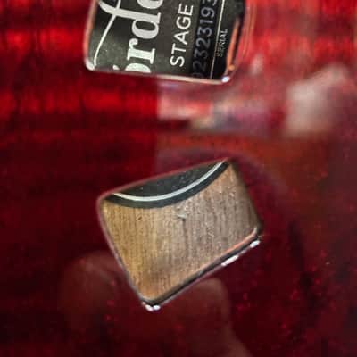 Cordoba Limited-Edition Stage Thin Body Nylon Acoustic/Electric - Garnet image 4