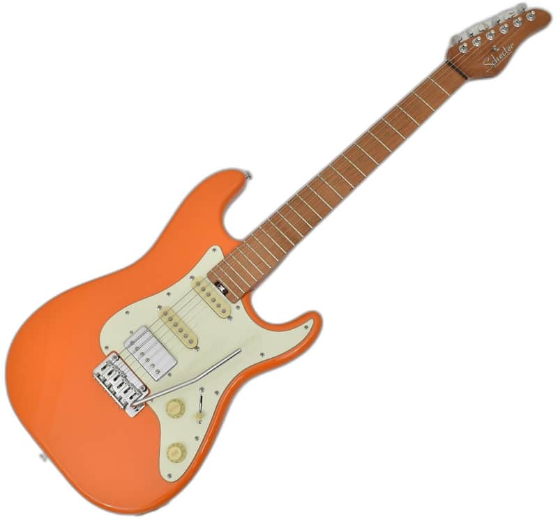 Schecter Nick Johnston Traditional HSS Guitar Atomic Orange B Stock 0890 image 1
