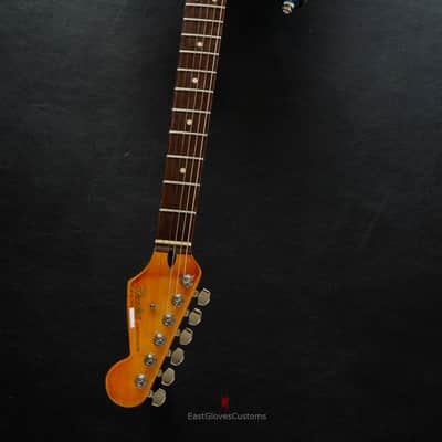 Fender Stratocaster Midnight Blue Pelham Dark Blue Heavy Relic Aged by East Gloves Customs image 19