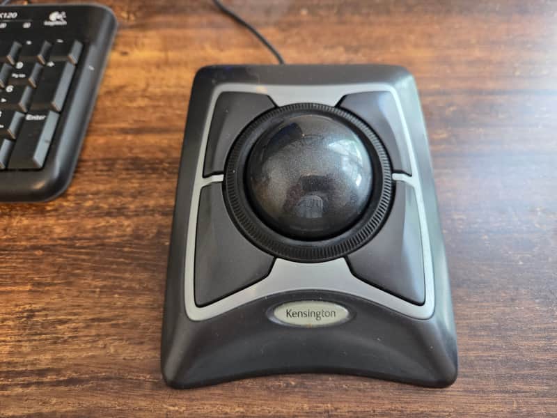 Kensington  Expert Trackball USB Mouse #K64325 Scroll Wheel   Black/Silver image 1