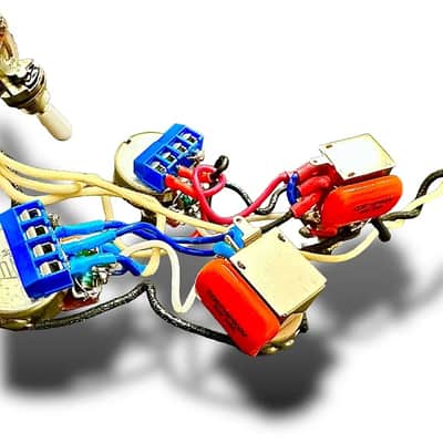 Gibson SG Solderless Harness with Series / Parallel and Out Of Phase push Tone Pots - includes prewired Toggle and Harness image 2