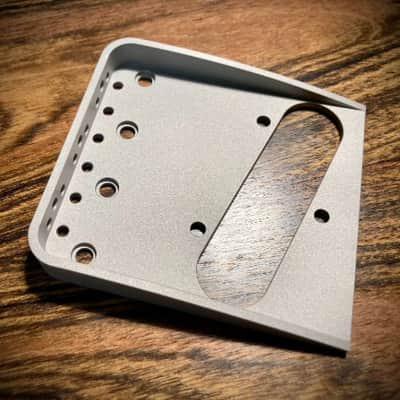 Van Dyke-Harms Telecaster Hybrid Bridge, Matte Finish-Stainless Steel, Toploader, String Through image 3