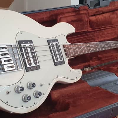 Super Rare Peavey T-40 1980's White Bass Guitar image 1