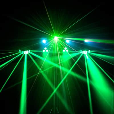 CHAUVET DJ Gig Bar 2 4-in-1 light with a pair of LED derbies, LED pars, a laser, and strobe effect all mounted on one bar image 4