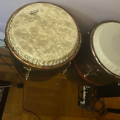 L.P. Caliente congas - Brown and red image 2