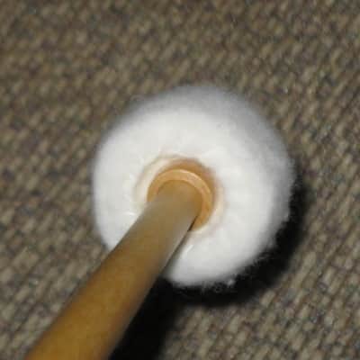 ONE pair new old stock (with packaging) Vic Firth T2 AMERICAN CUSTOM TIMPANI - CARTWHEEL MALLETS (SOFT), Head material / color: Felt / White -- Handle material: Hickory (or maybe Rock Maple) from 2010s (2019) image 10