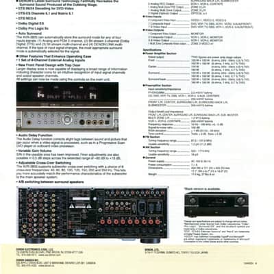 Denon AVR-3805 7.1 Home Theater Receiver 120 wpc x 7 MINT with all Accessories & Factory Box image 13