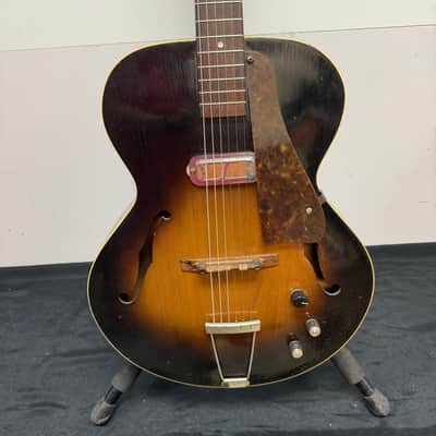 Vintage Gibson 1952 L-48 Hollowbody Archtop Acoustic Electric Guitar with DeArmond Gold Foil Pickup and Lifton Case image 8
