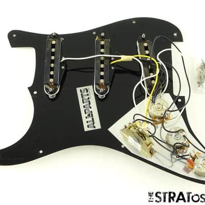 USED Fender MIM Standard Strat LOADED PICKGUARD Guitar Parts Pearloid image 2