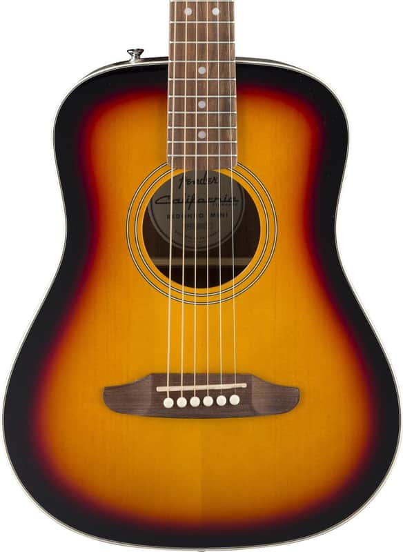 Fender California Standard Redondo Mini Acoustic Guitar - 3-color Sunburst image 1