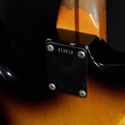 FENDER CUSTOM SHOP 1956 Stratocaster Aged Mod 2-Tone Sunburst [R19519] (07/13) image 7