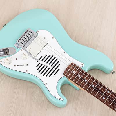1996 Fender Stratocaster ST-Champ10 ST-CH-435 Mini Electric Guitar Sonic Blue w/ Built-In Speaker, Japan MIJ image 6