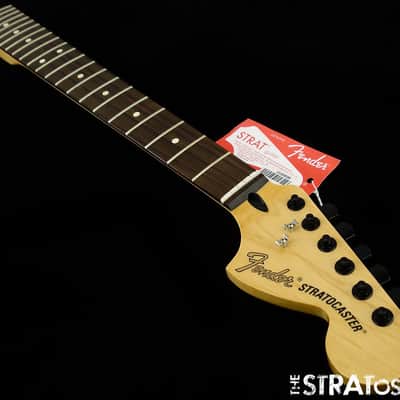 Fender Deluxe Roadhouse Strat NECK + BLACK LOCKING TUNERS Stratocaster Rosewood image 2