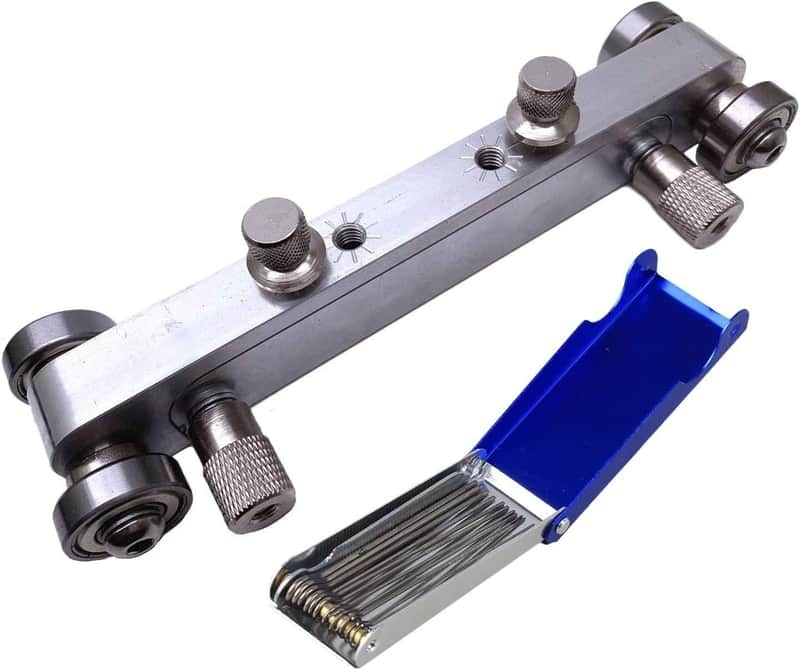 Guitar Bridge Saddle Nut Sander & 13 Different Size Needle Files Acoustic Guitar Tools image 1