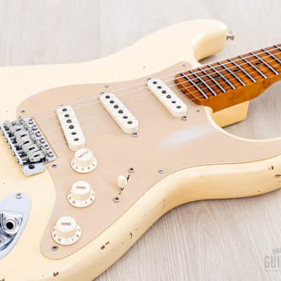 2020 Fender Custom Shop NAMM ‘17 Limited Edition 1956 Stratocaster Roasted Relic White w/ Case, CoA image 6