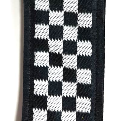 Souldier Guitar Strap (soldier) Black White Checker Handmade - Fabric Bild 3