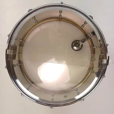 Pearl 5.5x14"Steel Shell Snare Drum 8-Lug Vintage 90s +Muffler Throw-Off/Butt SS image 9