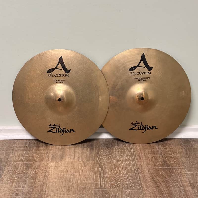 Zildjian A Custom 14" Hi-Hat Cymbals (Pair) 1083g / 1305g image 1