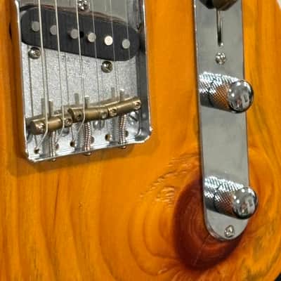 Fender Player MIM Partscaster Tele - 2021 With Fender Vintage ‘64 Pickups and Custom Knotty Pine Body image 11