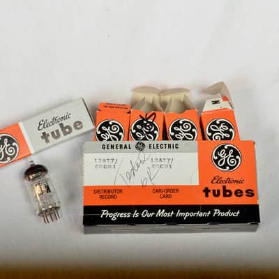 GE (General Electric) 12AT7 Sleeve (5) (4- GE's & one RCA) image 15