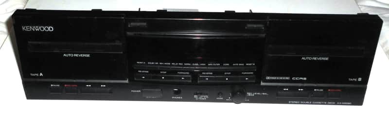 KENWOOD KX-W6080 Bedien-Panel-Platte vorne Front-Plate-Bezel ~ alles tiptop image 1
