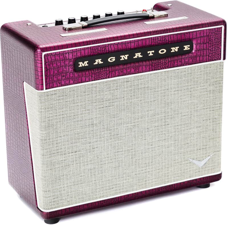 Magnatone Super Fifteen 15-watt 1 x 12-inch Combo Amplifier - Billy Gibbons Chrome Grape image 1